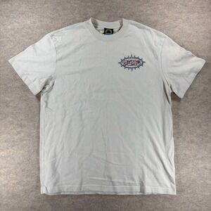 Deus Ex Machina Custom Boards T Shirt Men's Small White Pink Surf Graphic